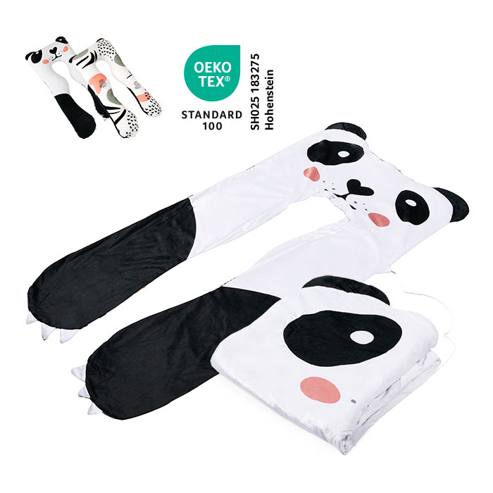 Vervangende hoes voor kinderkussen - microplush (panda)